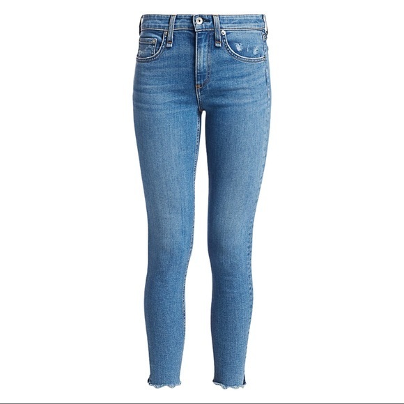Rag & Bone Cate Mid-Rise Raw Hem Ankle Skinny Jean - Picture 4 of 11